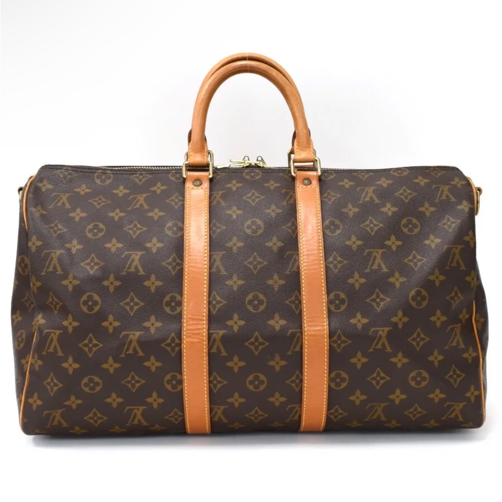 Authentic Louis Vuitton Monogram Keepall Bandouli… - image 5